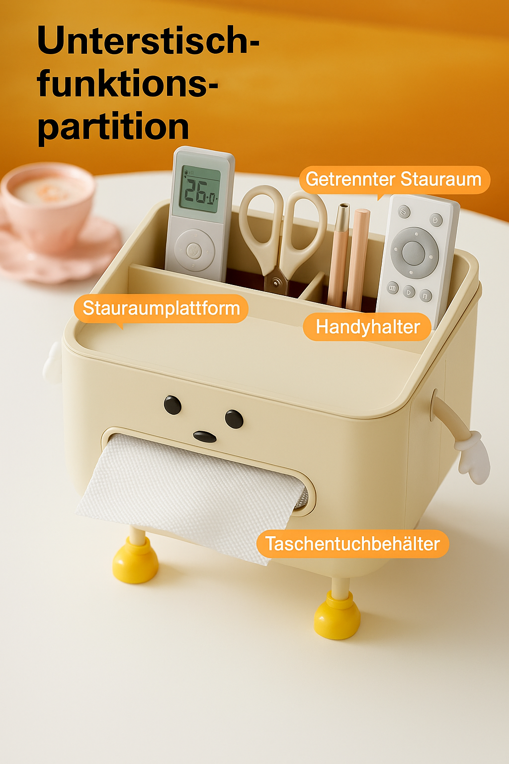 Papierhandtuchbox & Organizer – Stilvoller Tisch-Organizer für Wohnzimmer & Bad